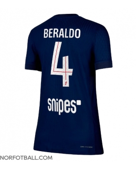 Billige Fotballdrakt Paris Saint-Germain Lucas Beraldo #4 Replika Hjemmedrakt Dame 2025-26 Kortermet Billige Fotballdrakt Paris Saint-Germain Lucas Beraldo #4 Replika Hjemmedrakt Dame 2025-26 Kortermet